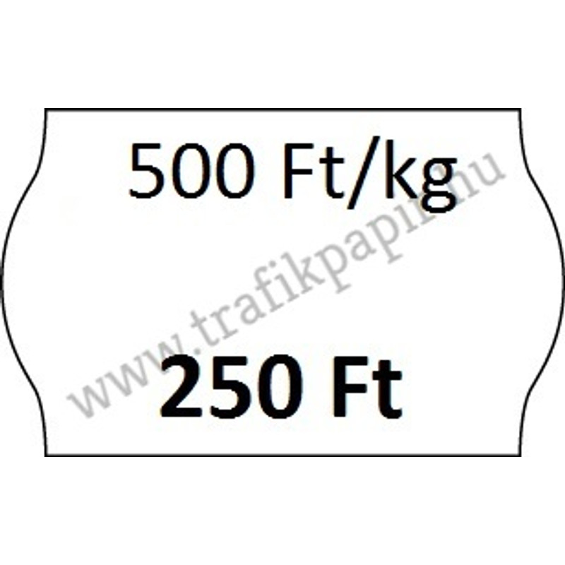 26 x 16 mm felirat nélküli OLASZ árazógépszalag